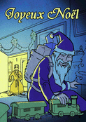 P&egrave;re No&euml;l et son train magique de No&euml;l